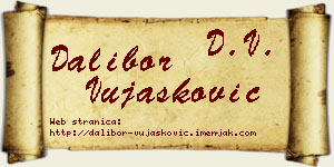 Dalibor Vujašković vizit kartica